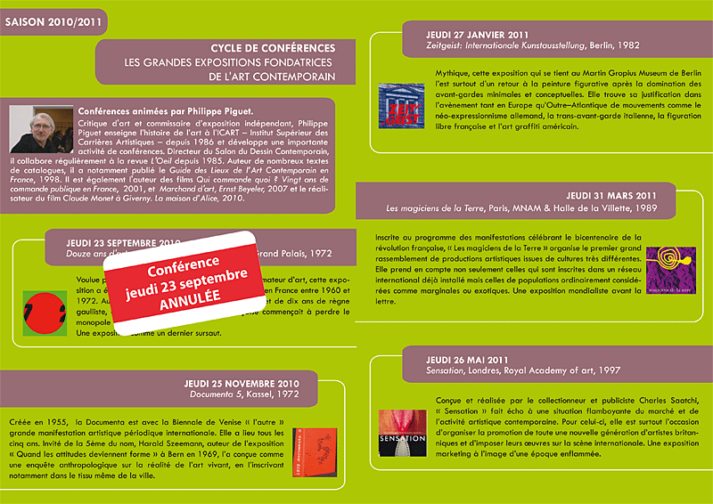 programme conférences