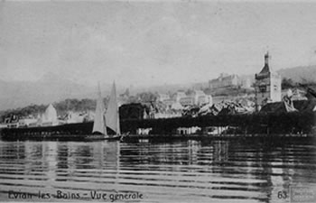 bateau &agrave; voile sur le L&eacute;man