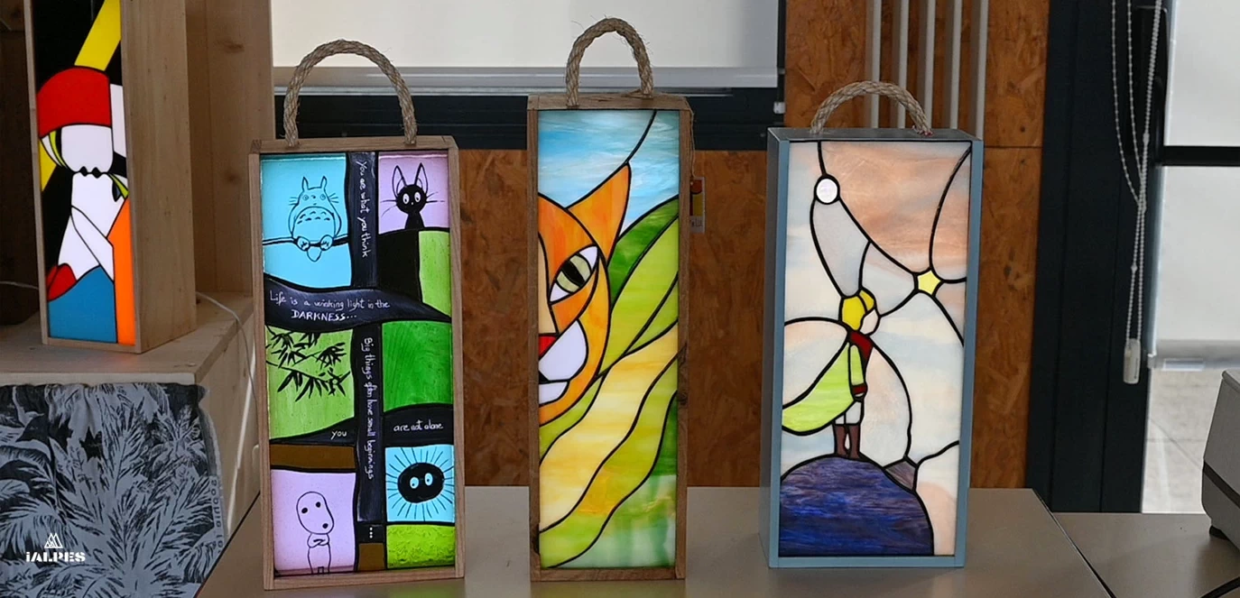 Christel HOUSSIN, créatrice luminaires Tiffany