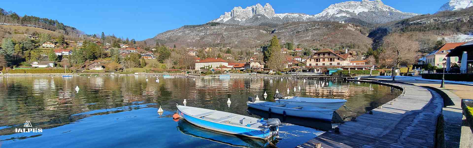 Talloires au bord du lac d'Annecy, Haute-Savoie