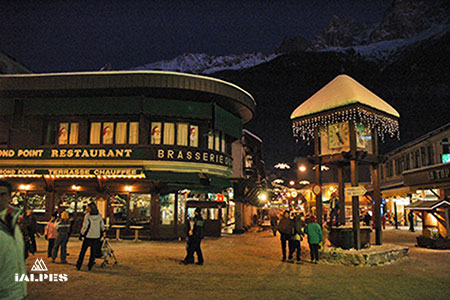 Nuit d'hiver à Chamonix