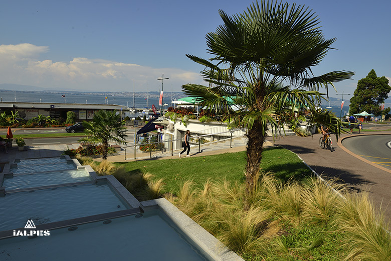 Evian-les-Bains, passage de la cascade