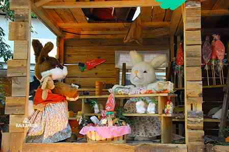 Annecy, lapin au marché de Noël.