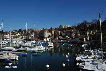 Port et château de Rives, Thonon-les-Bains, Haute-Savoie
