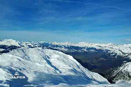 Vue du sommet du Brévent, Haute-Savoie