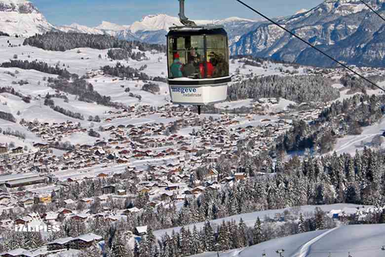 Megève, télécabine de Rochebrune,