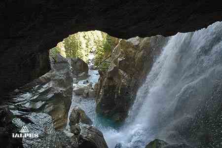 Cascade à Bérard à Vallorcine, Haute-Savoie