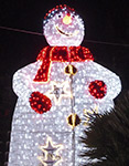 image bonhomme de neige illuminé