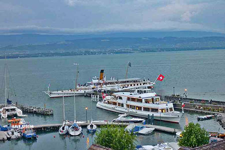 Yvoire, vus sur le lac Léman