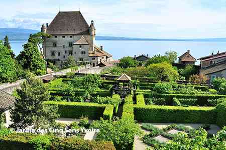 Jardins des Cinq Sens à Yvoire, Haute-Savoie