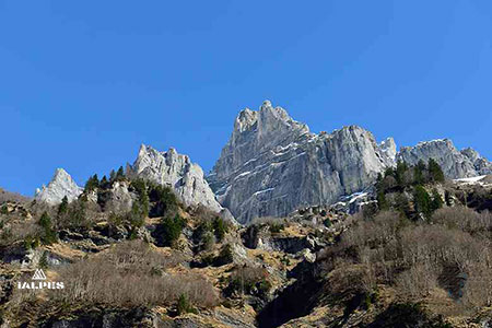 La corne du chamois, cirque du Fer à Cheval, Sixt