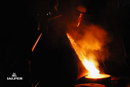 Coulée d'une cloche Paccard