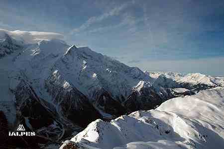 Chamonix Mont-Blanc, panorama dz Brévent