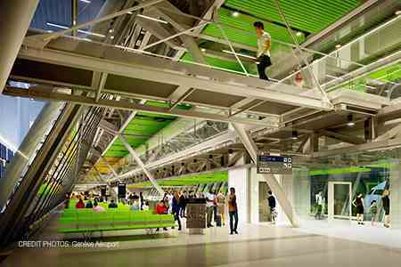 Source Genève Aéroport, aile Est, modélisation 3D