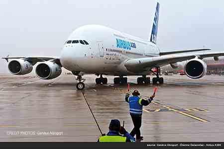 Source Genève Aéroport, Airbus A380
